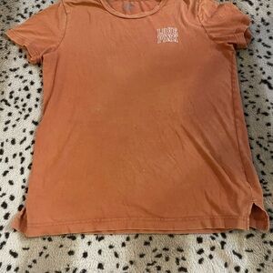 PINK Victoria's Secret Orange Short Sleeve Tee